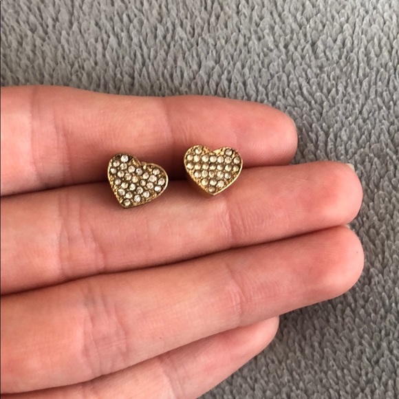 Heart shaped earrings - Picture 2 of 2